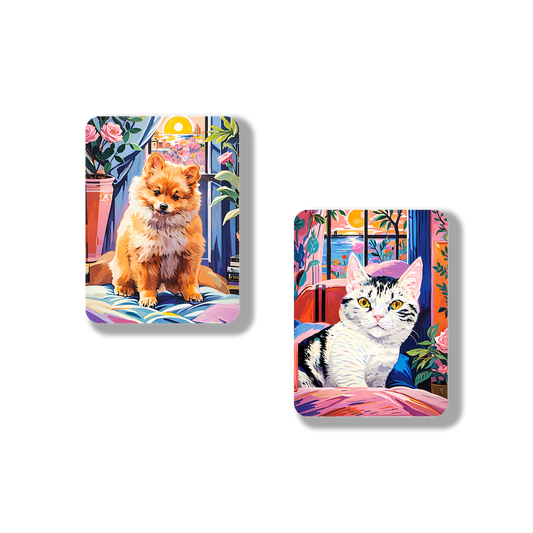 Custom Pet Photo Tinplate Badges and Fridge Magnets